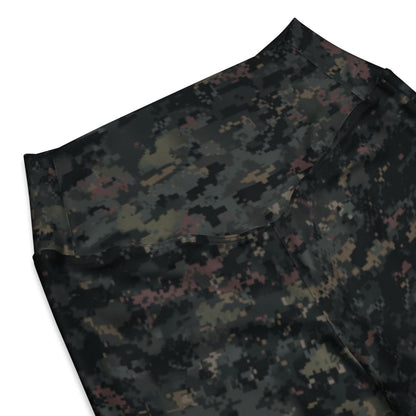 Digital Black Night Rust CAMO Flare leggings - Womens Leggings