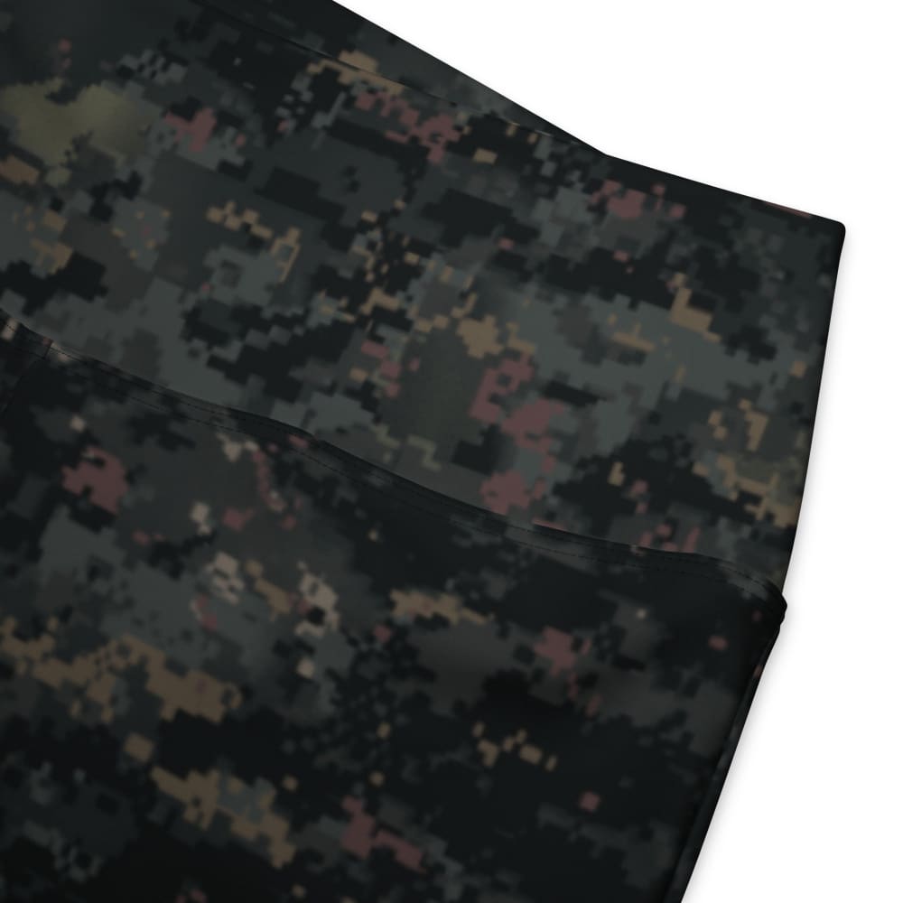 Digital Black Night Rust CAMO Flare leggings - Womens Leggings