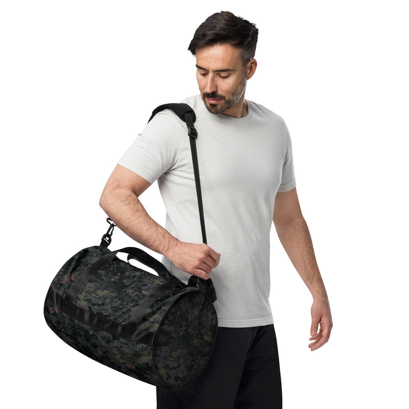 Digital Black Night Rust CAMO Gym Bag