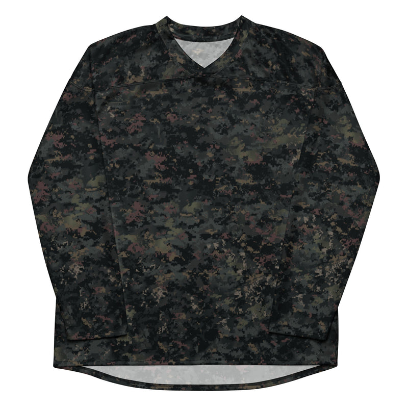 Digital Black Night Rust CAMO Unisex Hockey Fan Jersey