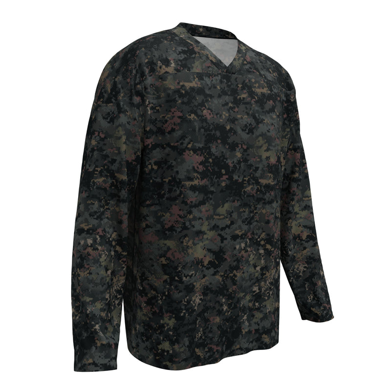 Digital Black Night Rust CAMO Unisex Hockey Fan Jersey