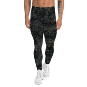 Digital Black Night Rust CAMO Mens Leggings - XS - Men