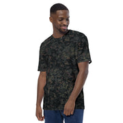 Digital Black Night Rust CAMO Mens T-Shirt