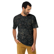 Digital Black Night Rust CAMO Mens T-Shirt