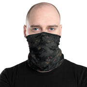 Digital Black Night Rust CAMO Neck Gaiter - Head