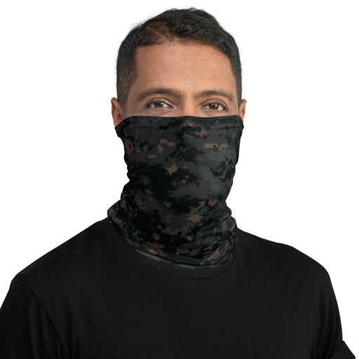 Digital Black Night Rust CAMO Neck Gaiter - Head