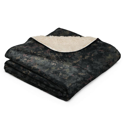 Digital Black Night Rust CAMO Sherpa blanket - Sherpa Blanket