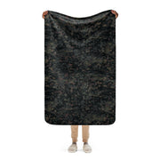 Digital Black Night Rust CAMO Sherpa Blanket - 37″×57″