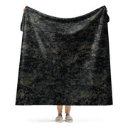 Digital Black Night Rust CAMO Sherpa Blanket - 60″×80″