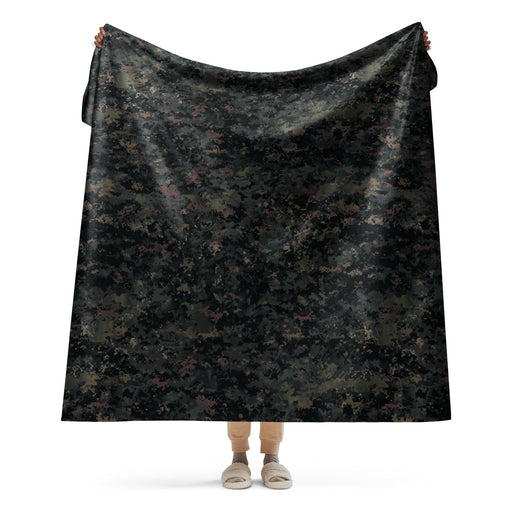 Digital Black Night Rust CAMO Sherpa Blanket - 60″×80″