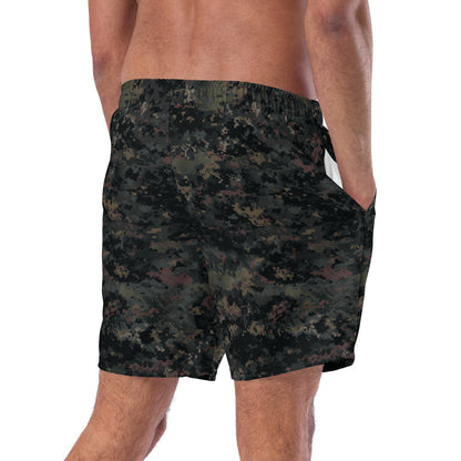 Digital Black Night Rust CAMO swim trunks - Mens Swim Trunks