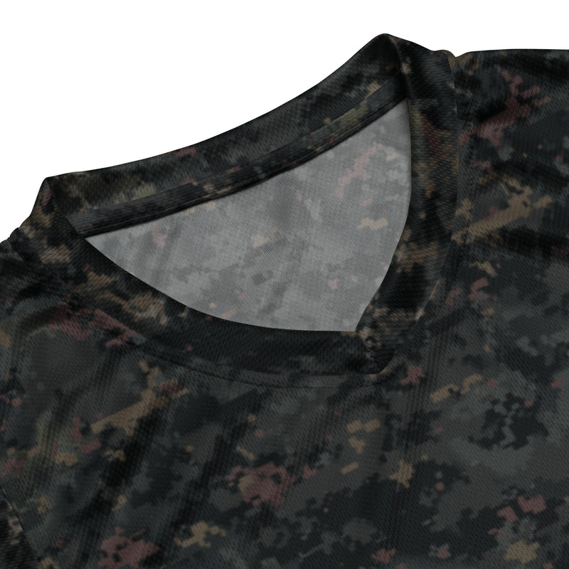 Digital Black Night Rust CAMO Unisex Basketball Jersey