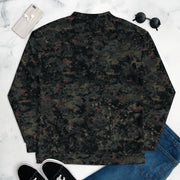 Digital Black Night Rust CAMO Unisex Bomber Jacket
