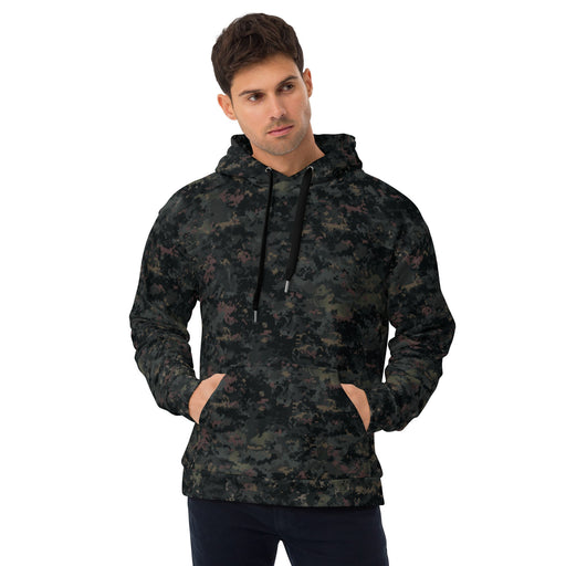 Digital Black Night Rust CAMO Unisex Hoodie - 2XS