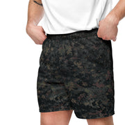 Digital Black Night Rust CAMO Unisex Mesh Shorts