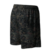 Digital Black Night Rust CAMO Unisex Mesh Shorts