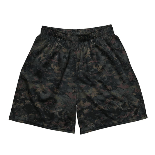 Digital Black Night Rust CAMO Unisex mesh shorts - Mesh Shorts