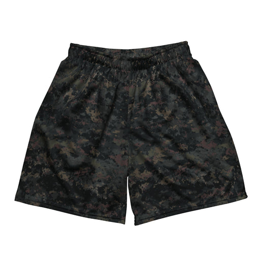 Digital Black Night Rust CAMO Unisex Mesh Shorts