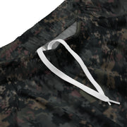 Digital Black Night Rust CAMO Unisex Mesh Shorts