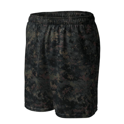 Digital Black Night Rust CAMO Unisex mesh shorts - Unisex Mesh Shorts