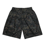 Digital Black Night Rust CAMO Unisex Mesh Shorts