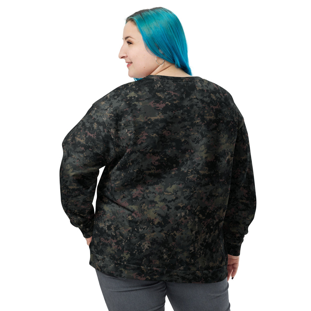 Digital Black Night Rust CAMO Unisex Sweatshirt