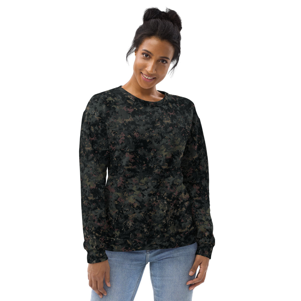 Digital Black Night Rust CAMO Unisex Sweatshirt