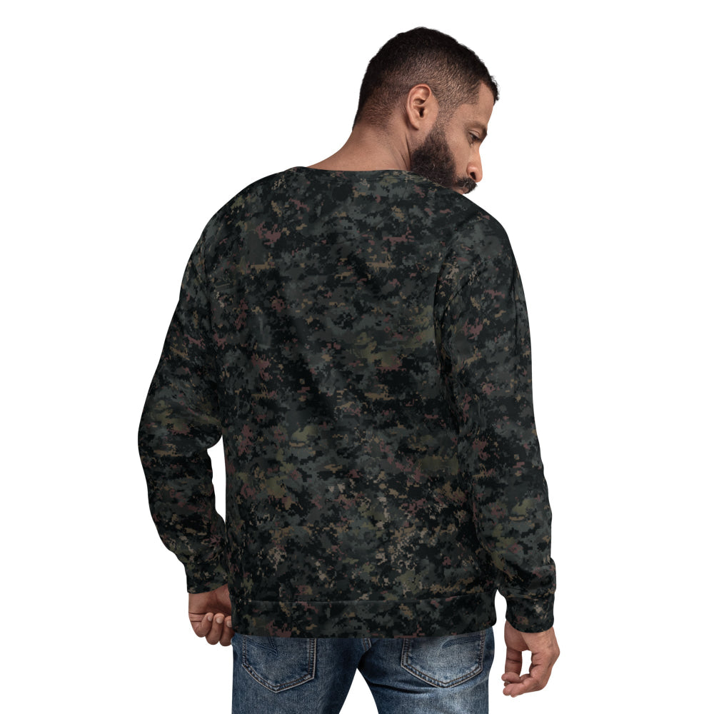 Digital Black Night Rust CAMO Unisex Sweatshirt