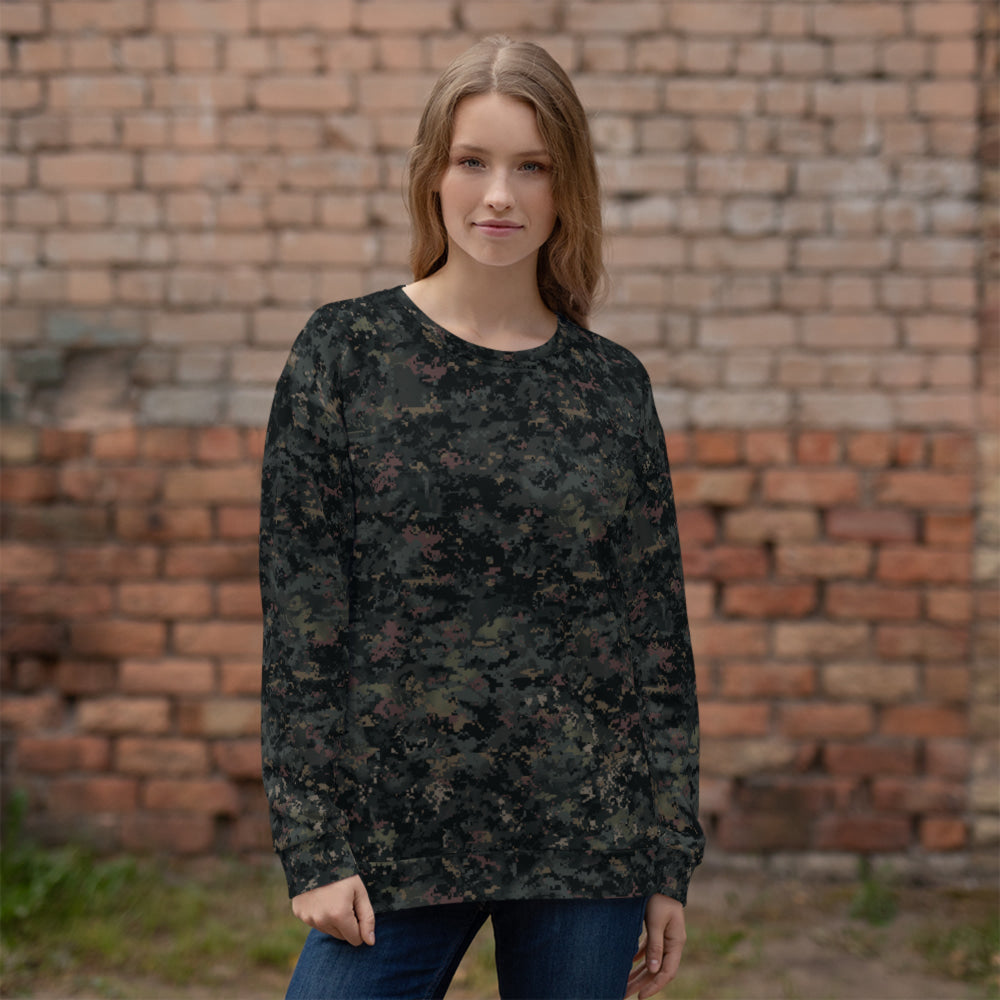 Digital Black Night Rust CAMO Unisex Sweatshirt