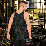 Digital Black Night Rust CAMO Unisex Tank Top - Shirt