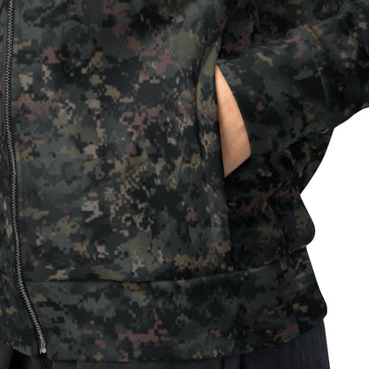 Digital Black Night Rust CAMO Unisex track jacket - Track Jacket