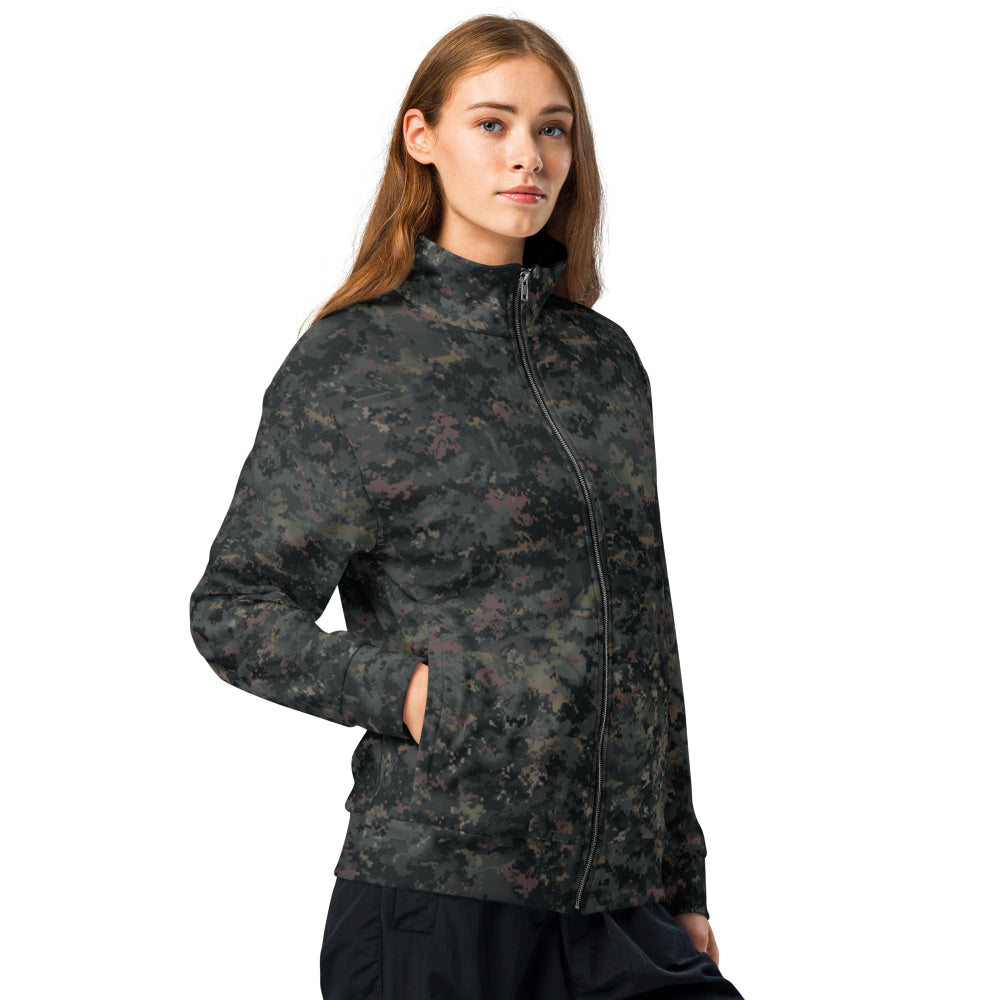 Digital Black Night Rust CAMO Unisex track jacket - Track Jacket