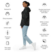 Digital Black Night Rust CAMO Unisex Zip Hoodie