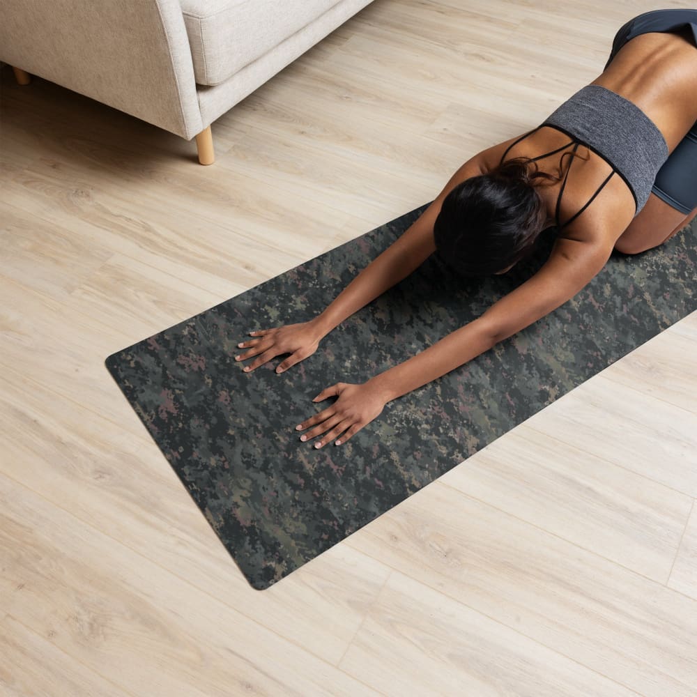 Digital Black Night Rust CAMO Yoga mat - Yoga Mat