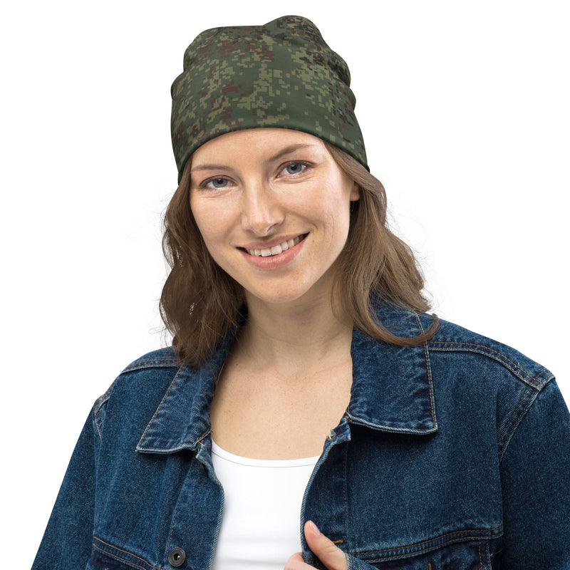 Digital Eastern Forest Veil CAMO Beanie - Head