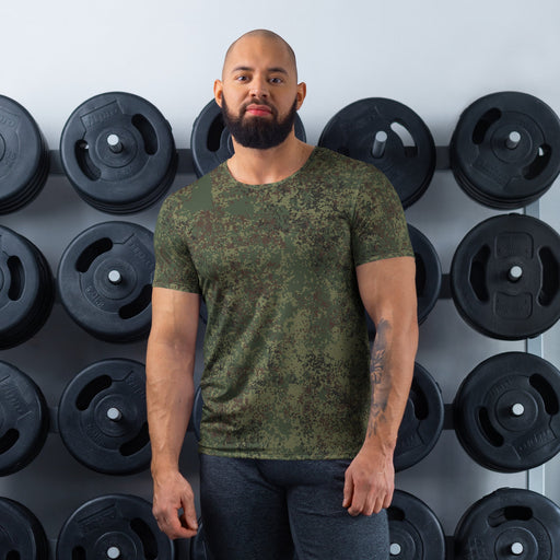Digital Eastern Forest Veil CAMO Mens Athletic T-Shirt - XS - Shirt