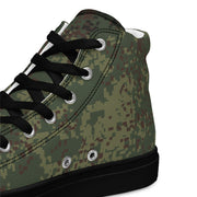 Digital Eastern Forest Veil CAMO Mens High-Top Canvas Shoes