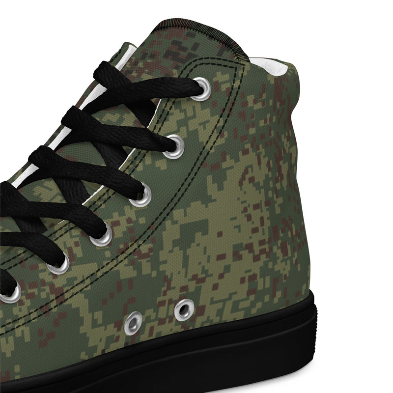 Digital Eastern Forest Veil CAMO Mens High-Top Canvas Shoes