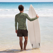 Digital Eastern Forest Veil CAMO Mens Long-Sleeve Rash Guard - LS
