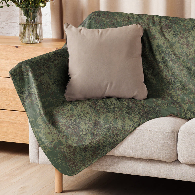 Digital Eastern Forest Veil CAMO Sherpa Blanket