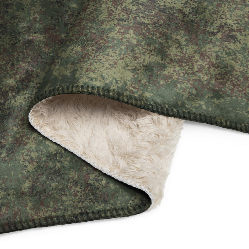 Digital Eastern Forest Veil CAMO Sherpa Blanket