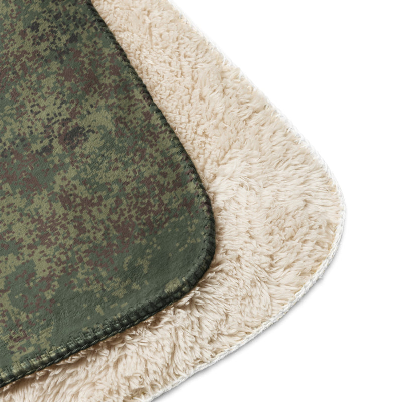 Digital Eastern Forest Veil CAMO Sherpa Blanket