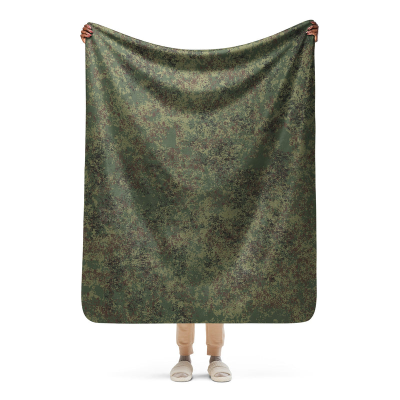 Digital Eastern Forest Veil CAMO Sherpa Blanket - 50″×60″