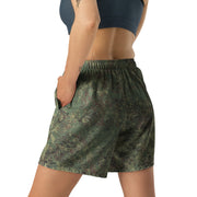 Digital Eastern Forest Veil CAMO Unisex Athletic Long Shorts