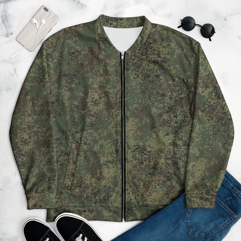 Digital Eastern Forest Veil CAMO Unisex Bomber Jacket - XS