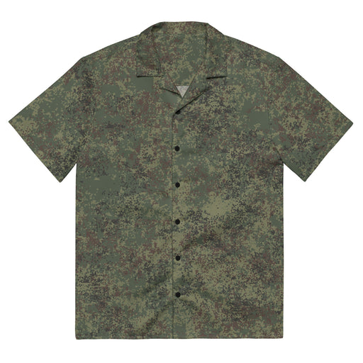 Digital Eastern Forest Veil CAMO Unisex Short-Sleeve Button Shirt - 2XS - Button-Up