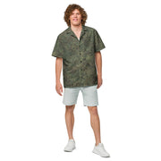 Digital Eastern Forest Veil CAMO Unisex Short-Sleeve Button Shirt - Button-Up