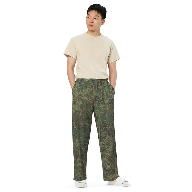 Digital Eastern Forest Veil CAMO Unisex Wide-Leg Leisure Pants - Pant