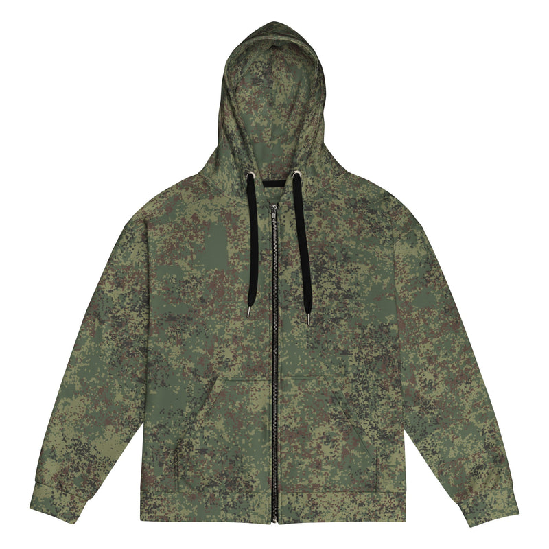 Digital Eastern Forest Veil CAMO Unisex Zip Hoodie - 2XS