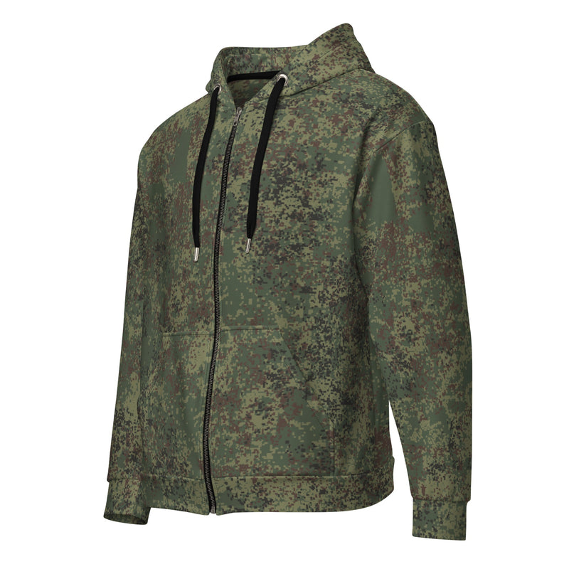 Digital Eastern Forest Veil CAMO Unisex Zip Hoodie
